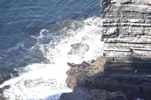 Cliffs Crashing Waves